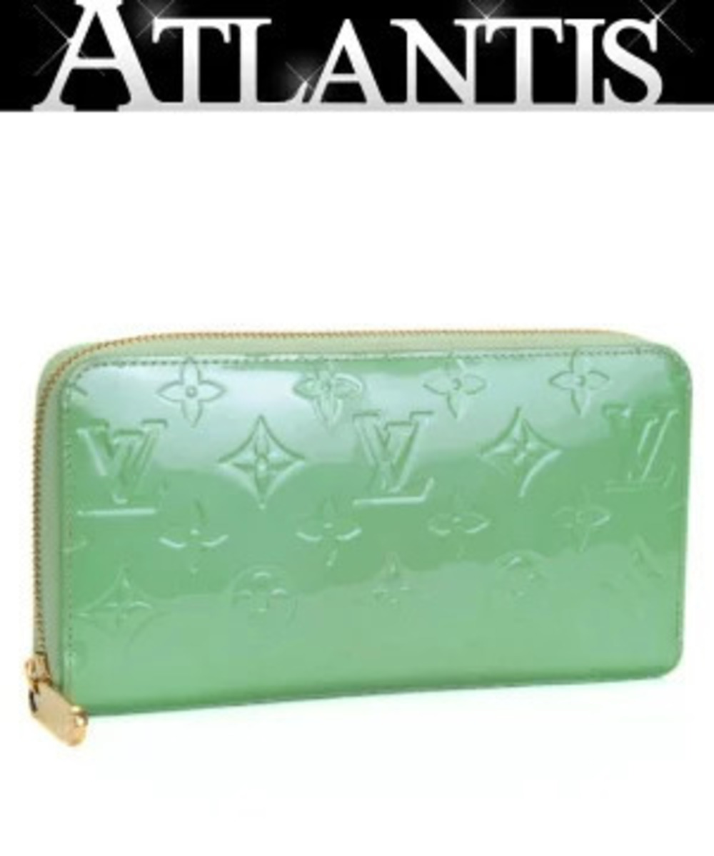 Louis Vuitton Zippy Wallet Round Zipper Long Monogram Vernis Gummy Apple